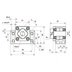 Опора ШВП подшипниковая BK25-C5 6 840 руб. Опора ШВП подшипниковая BK25-C5