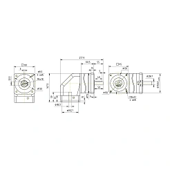 Редуктор планетарный угловой 120WPLF15K-19S 68 231 руб. Редуктор планетарный угловой 120WPLF15K-19S