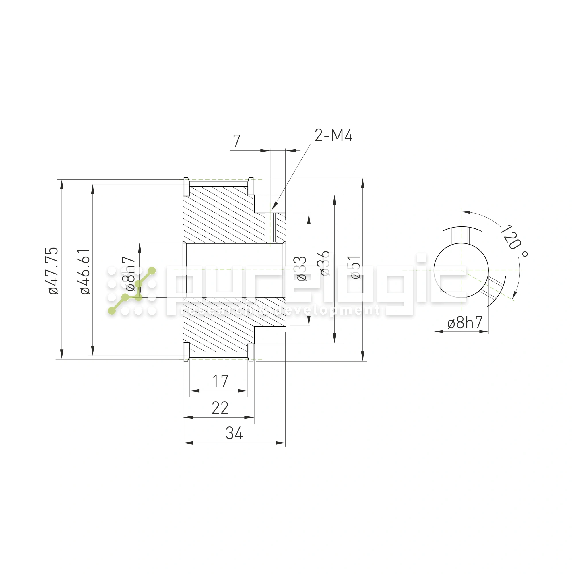 Шкив зубчатый BSY-30-5M-15-B-P8 1 769 Шкив зубчатый BSY-30-5M-15-B-P8 фото