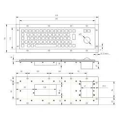 Промышленная клавиатура CT-KB01-65RMU 29 699 руб. Промышленная клавиатура CT-KB01-65RMU