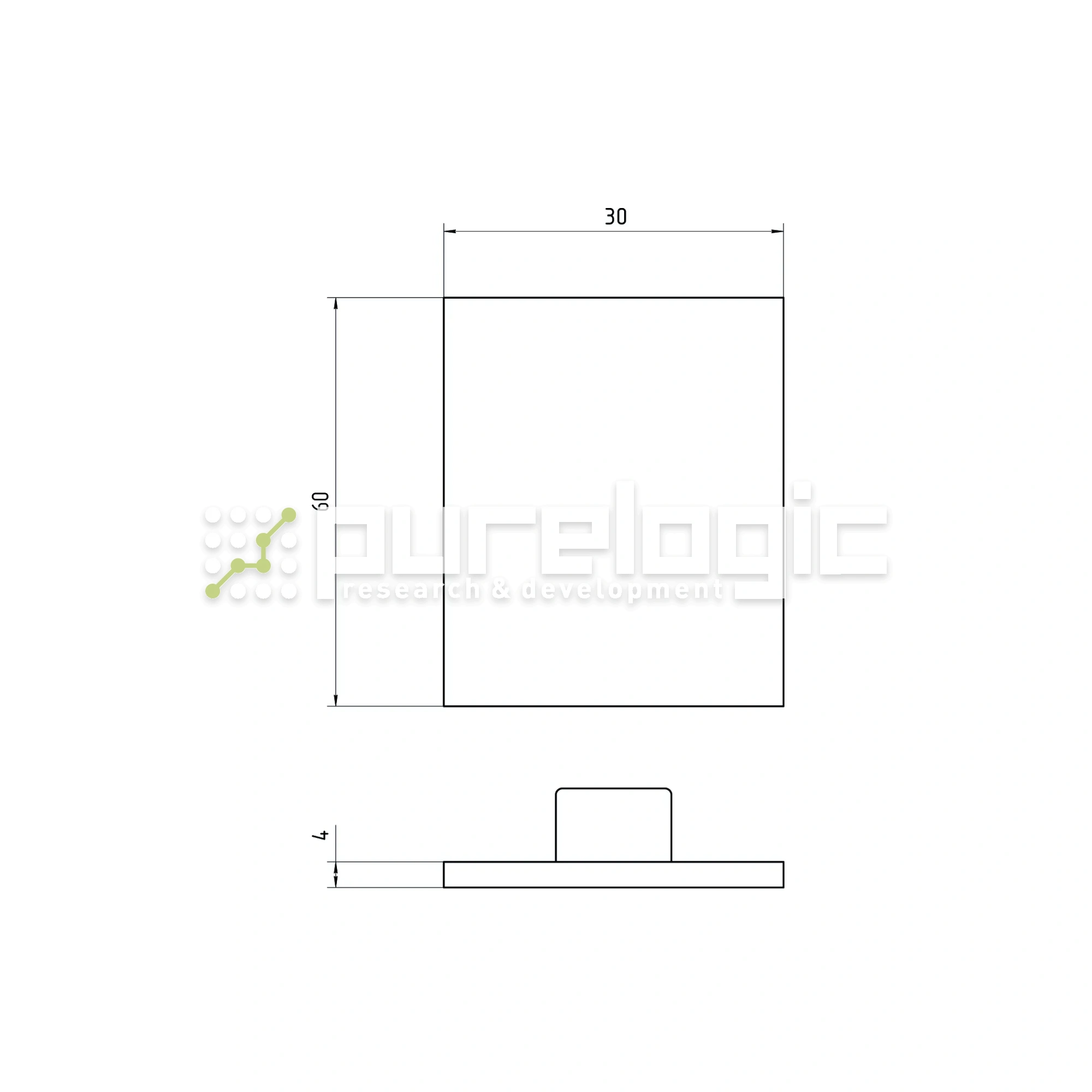 Пластиковая торцевая заглушка 3060EG 37 Пластиковая торцевая заглушка 3060EG фото