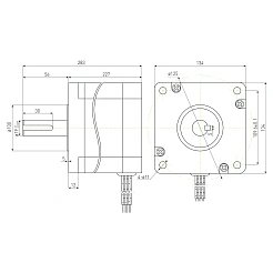 Двигатель шаговый PL130H227-D19 69 160 руб. Двигатель шаговый PL130H227-D19