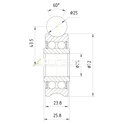 Опорный ролик LFR5206-25NPP 2 947 Опорный ролик LFR5206-25NPP фото