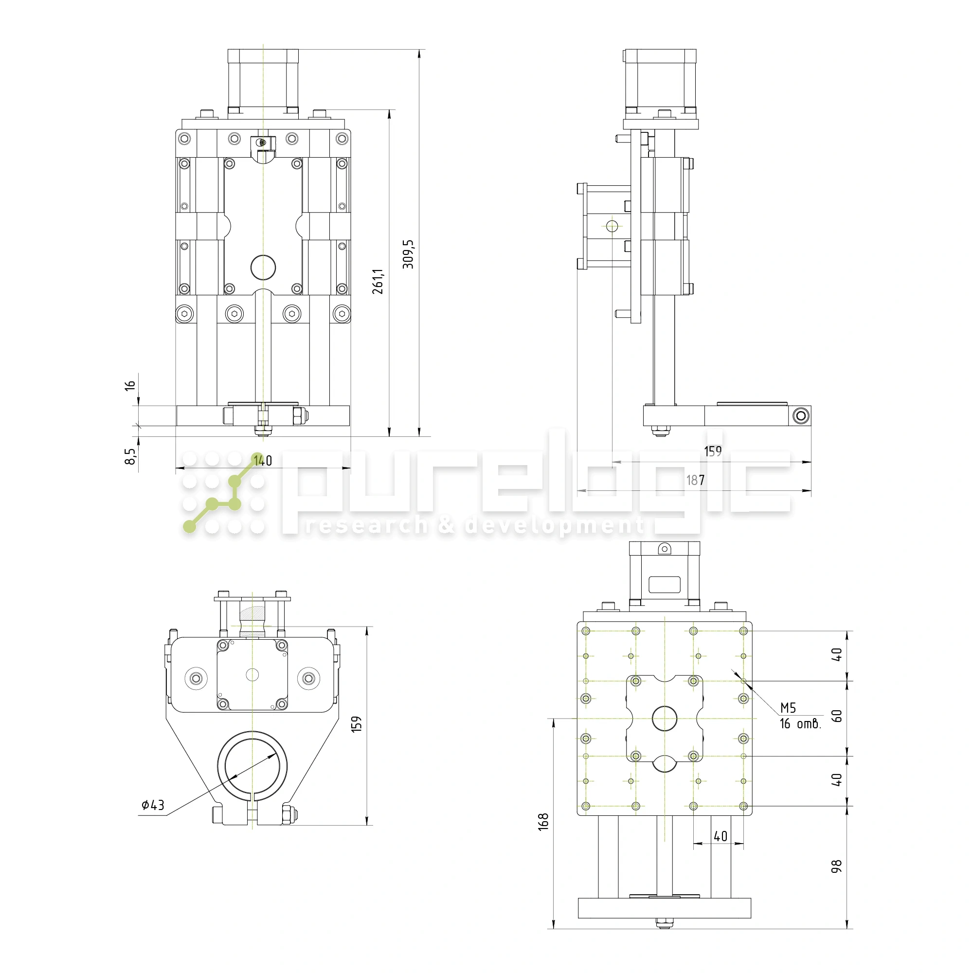 Модуль оси Z RY-Z089-RA4L 25 770 Модуль оси Z RY-Z089-RA4L фото